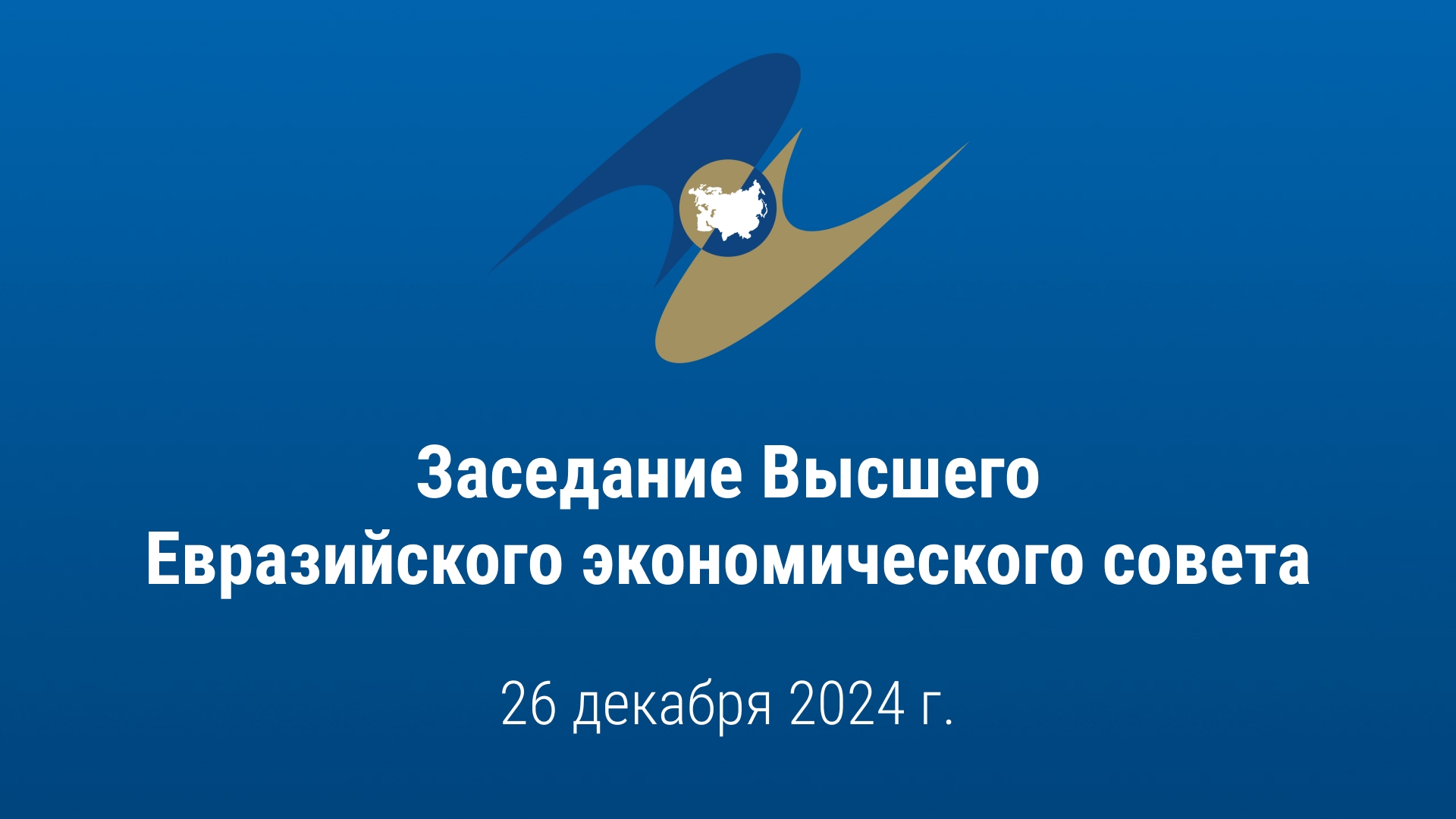 Заседание Высшего Евразийского экономического совета