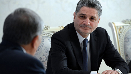 Meeting of the Chairman of the EEC Board, Tigran Sargsyan, with the President of the Kyrgyz Republic, Almazbek Atambayev