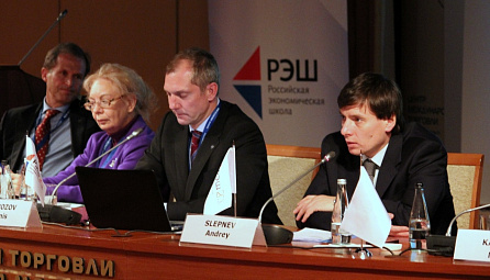Andrei Slepnev, the Member of the Board (Minister) for EEC Commerce 