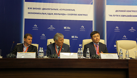 EEC Minister in charge of Economy and Financial Policy Timur Suleymenov spoke at the session 