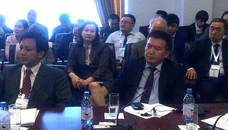 Director of the EEC Entrepreneurship Development Department Baurzhan Bekeshev at the V Investment Forum 