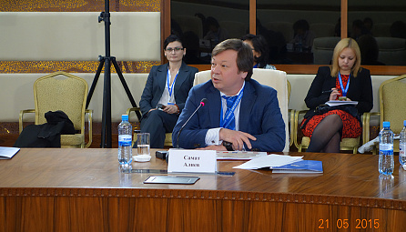 Speech of the Deputy Director of Entrepreneurship Development Department of the EEC Samat Aliyev at the AEF