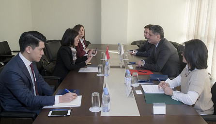 Meeting of the Chairman of the EEC with the Ambassador of Singapore to the RF Lim Kheng Hua 