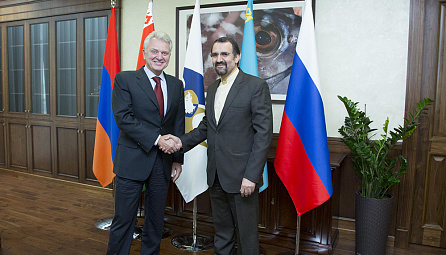Meeting of Viktor Khristenko, the Chairman of the EEC Board and the Ambassador of the Islamic Republic of Iran to the Russian Federation Mehdi Sanaei 