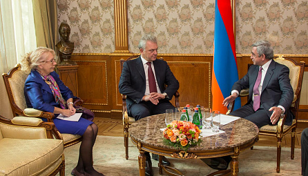 ЕЭК Коллегиясының төрағасы Виктор Христенко Армения Республикасының Президенті Серж Саргсянмен кездесті