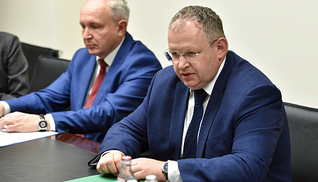 Рабочая встреча Максима Ермоловича с генеральным директором РСС Алексеем Бородиным