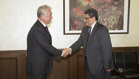 Meeting between Viktor Khristenko, EEC Board Chairman and Egyptian Ambassador to Russia Mohamed Abdelsattar Eldabri
