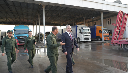 Ruslan Davydov visited checkpoints at customs border between EAEU and Republic of Uzbekistan