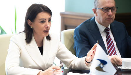 Встреча Гоар Барсегян с министром промышленности Беларуси Андреем Кузнецовым