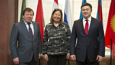 Meeting of the EEC Minister T. Suleimenov and the President of the EPO Saule Tlevlessova  