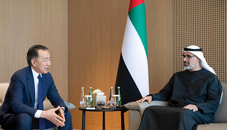 Khaled bin Mohamed bin Zayed meets Chairman of the Board of the Eurasian Economic Commission