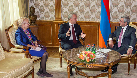 Meeting between Viktor Khristenko, Chairman of the EEC Board and President of the Republic of Armenia Serzh Sargsyan