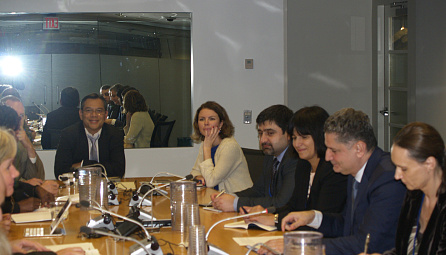 Meeting of the Chairman of the EECE Board Tigran Sargsyan with the Vice President of the World Bank Cyril Muller