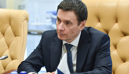 Рабочая встреча Андрея Слепнева с первым заместителем Премьер-министра – министром экономики и развития Монголии Лувсаннямын Гантумуром.