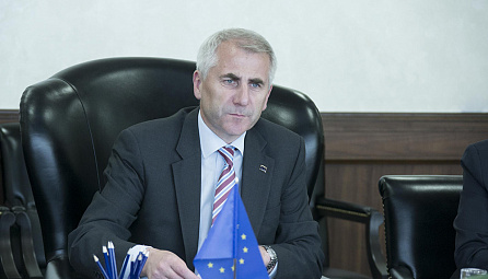 Meeting of the Chairman of the EEC Board Viktor Khristenko with the Head of the European Union Mission in Russia Vygaudas Ušackas
