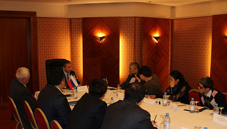 Meeting of the EEC Minister in Charge of Competition and Antitrust Regulation with the Representatives of the Leading Mass Media of Kazakhstan at Almaty 