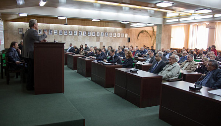 Viktor Khristenko, Chairman of the Board of the Eurasian Economic Commission gave a public lecture at Yerevan State University