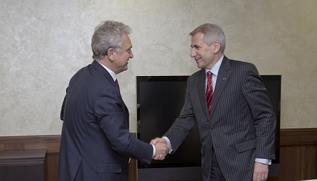Meeting between Viktor Khristenko and Vygaudas Ušackas, Head of the Delegation of the European Union to Russia
