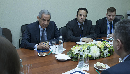 The meeting of the Chairman of the Board of the EEC Tigran Sargsyan and the Minister of EEC V. Nikishina with the Minister of Trade and Industry of Egypt T. Kabila