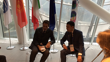 Meeting of the EEC Minister Danil Ibrayev with representatives of the Milan Chamber of Commerce and Industry