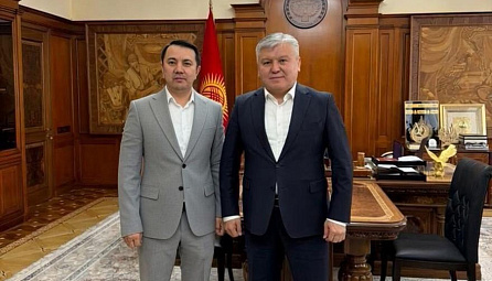 Arzybek Kozhoshev meets Speaker of the Jogorku Kenesh of the Kyrgyz Republic