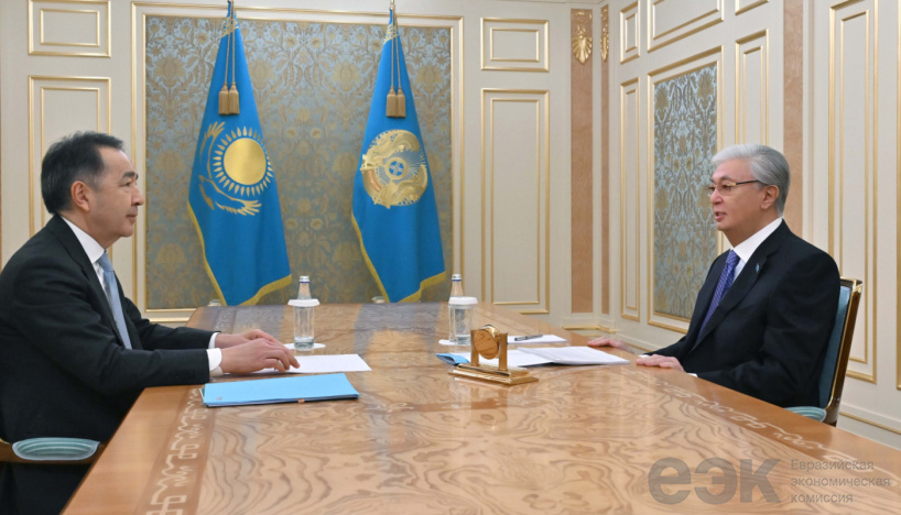 Kassym-Jomart Tokayev and Bakytzhan Sagintayev discussed key areas of EAEU development