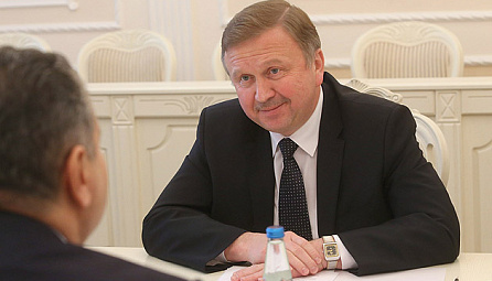 Сустрэча Прэм'ер-міністра Рэспублікі Беларусь Андрэя Кабякова са Старшынёй Калегіі ЕЭК Тыгранам Саркісянам