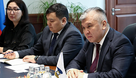 Встреча Арзыбека Кожошева с генеральным директором Авиационной администрации Казахстана Каталином Раду