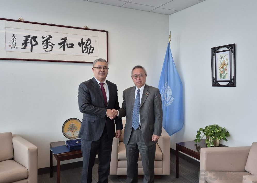 Встреча министра ЕЭК Данияра Иманалиева и заместителя Генерального секретаря ООН Ли Цзюньхуа в Нью-Йорке(0)