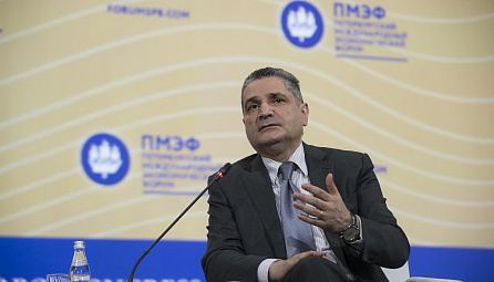 Chairman of the Board of the EEC Tigran Sargsyan at the opening of SPIEF