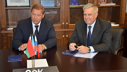 ЕЭК Өнеркәсіп және АӨК министрі Сергей Сидорский мен РФ Ресей ауыл шаруашылығын қадағалау басшысы Сергей Данкверттің кездесуі