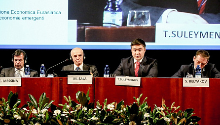 The EEC Minister in charge of Economy and Financial Policy Timur Suleymenov spoke at the 3rd Eurasian Forum in Verona