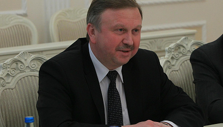 Meeting of the Chairman EEC Board T. Sargsyan with the Prime Minister of Belarus A. Kobyakov